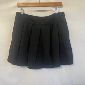 Zara TRF Collection Mini Skirt Womens Large Black Pleated Schoolgirl Academia